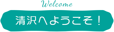 清沢へようこそ!